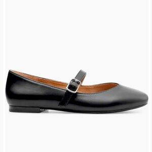 MARY JANE BALLET FLATS WITH ADJUSTABLE STRAP, BLACk SIZE 10, TRUE TO SZ